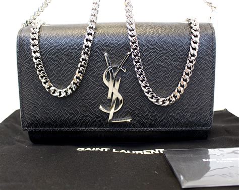 black yves saint laurent bag|black ysl bag with chain.